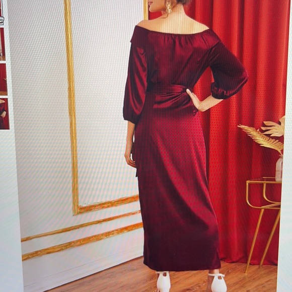 Burgundy dress - Picture 5 of 5